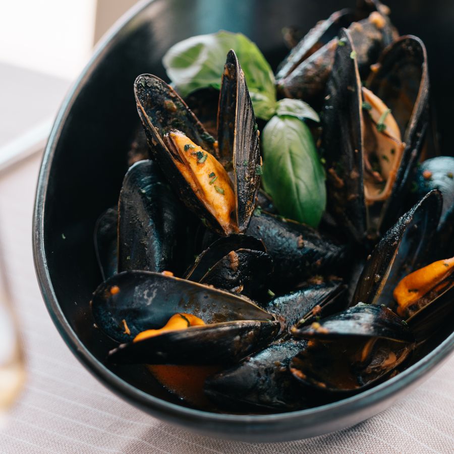 Cozze viste dall'alto
