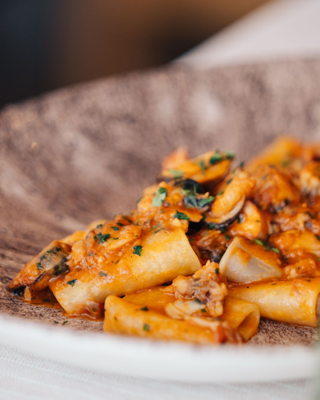 Paccheri al sugo di mare